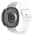 Samsung Galaxy Watch 8 Bandje - Siliconen Gesp Sluiting - S - Wit