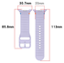 Samsung Galaxy Watch 8 Bandje - Siliconen Gesp Sluiting - S - Wit afbeelding 6