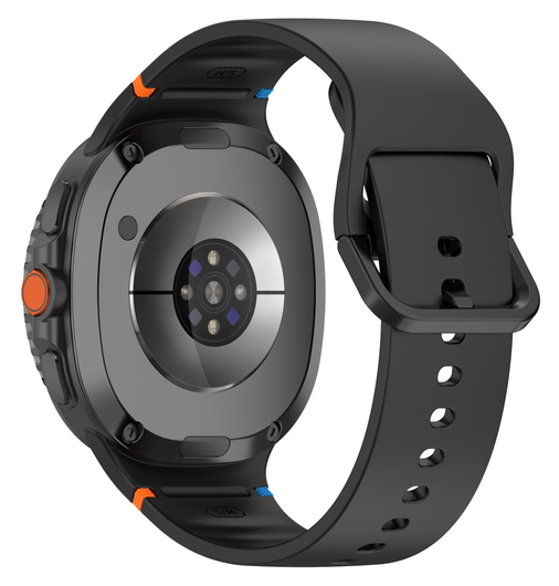 Samsung Galaxy Watch 8 Bandje - Siliconen Gesp Sluiting - S - Zwart afbeelding 1