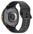 Samsung Galaxy Watch 8 Bandje - Siliconen Gesp Sluiting - S - Zwart afbeelding 1