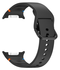 Samsung Galaxy Watch 8 Bandje - Siliconen Gesp Sluiting - S - Zwart afbeelding 2