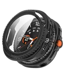 Samsung Galaxy Watch Ultra 2 Hoesje - Bumper met Tempered Glass - Zwart afbeelding
