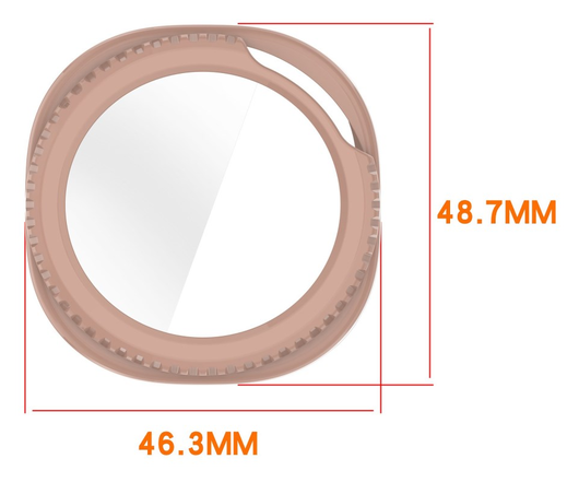 Samsung Galaxy Watch Ultra 2 Hoesje - Bumper met Tempered Glass - Zwart afbeelding 2