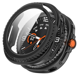 Samsung Galaxy Watch Ultra 2 Hoesje - Bumper met Tempered Glass - Zwart
