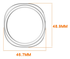 Samsung Galaxy Watch 8 44MM Hoesje - Hard Plastic - Bumper - Transparant afbeelding 3