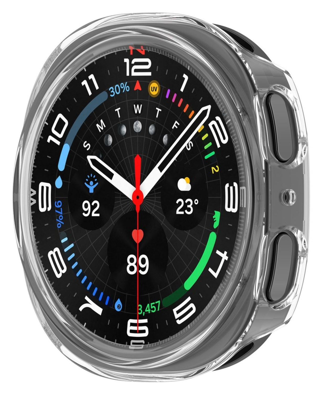 Samsung Galaxy Watch 8 40MM Hoesje - Hard Plastic - Bumper - Transparant afbeelding 2