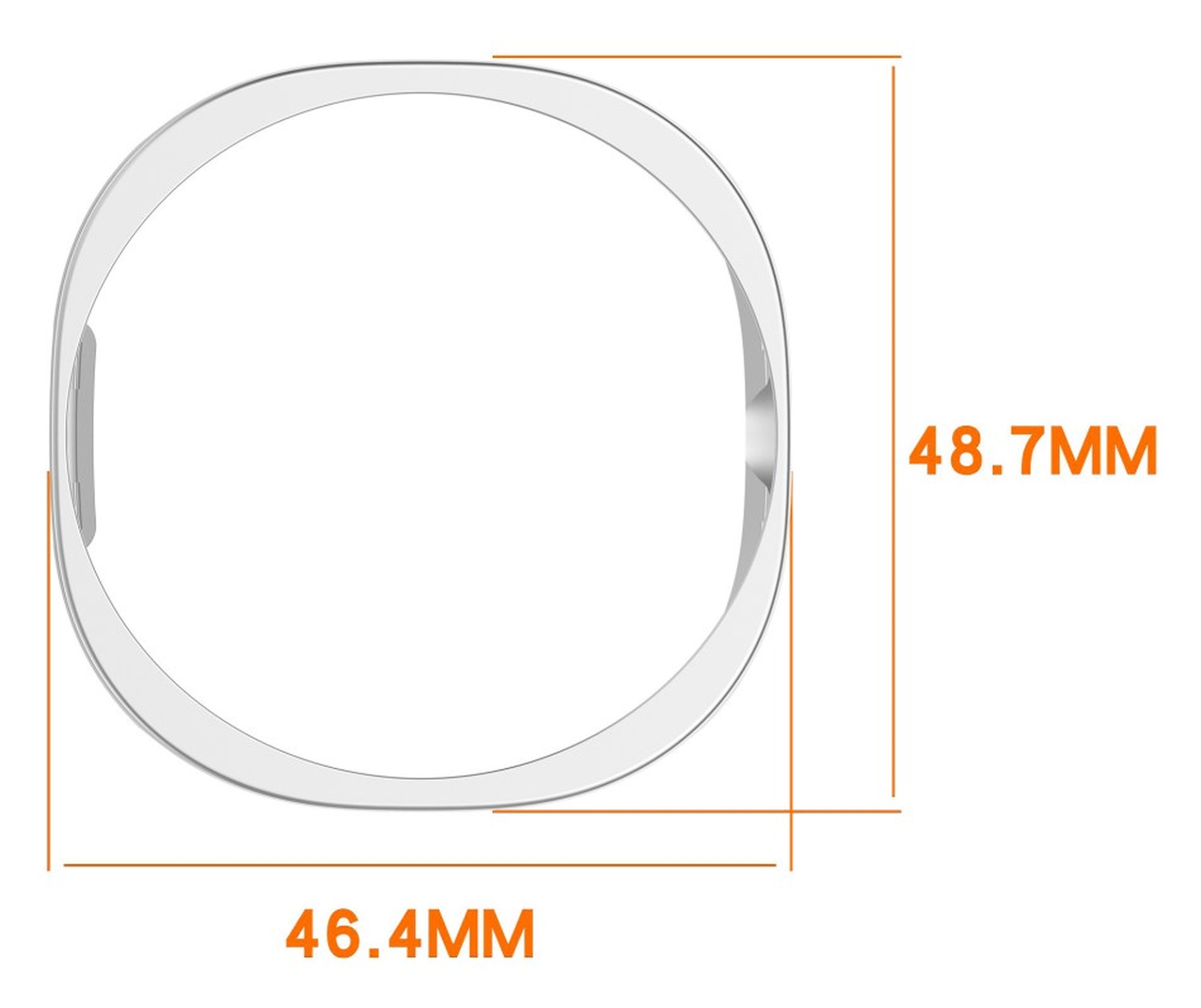 Samsung Galaxy Watch Ultra 2 Hoesje - Hard Plastic - Bumper - Transparant afbeelding 3