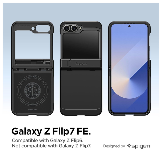 Spigen Tough Armor Samsung Galaxy Z Flip 7 FE/6 Hoesje MagSafe Back Cover Zwart afbeelding 2