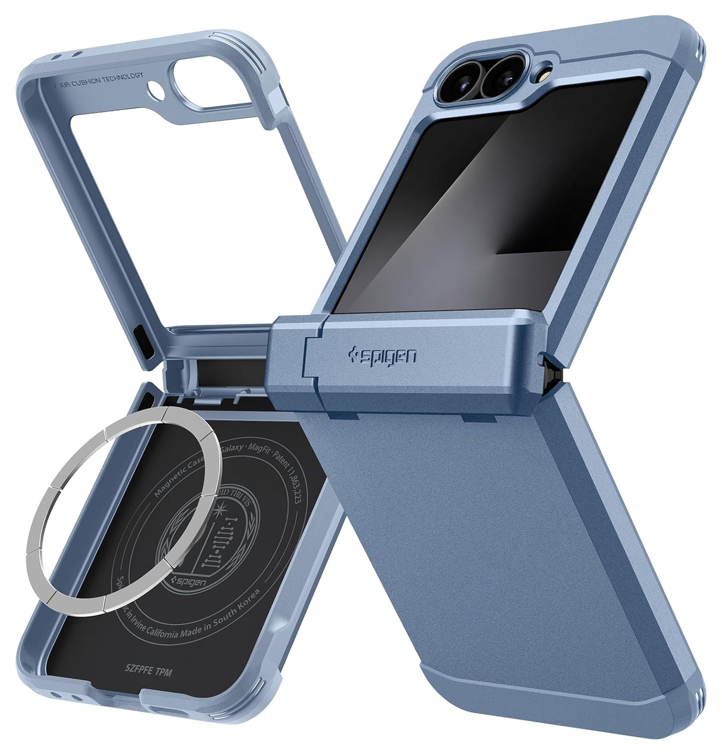 Spigen Tough Armor Samsung Galaxy Z Flip 7 FE/6 Hoesje MagSafe Back Cover Blauw afbeelding 1