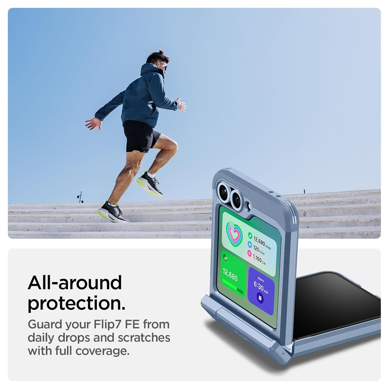 Spigen Tough Armor Samsung Galaxy Z Flip 7 FE/6 Hoesje MagSafe Back Cover Blauw afbeelding 2