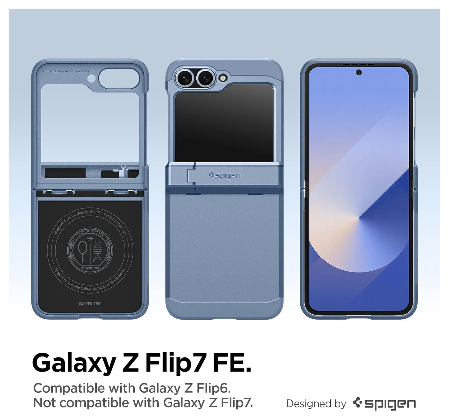 Spigen Tough Armor Samsung Galaxy Z Flip 7 FE/6 Hoesje MagSafe Back Cover Blauw afbeelding 7