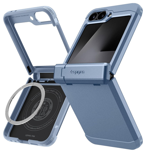 Spigen Tough Armor Samsung Galaxy Z Flip 7 FE/6 Hoesje MagSafe Back Cover Blauw afbeelding 1