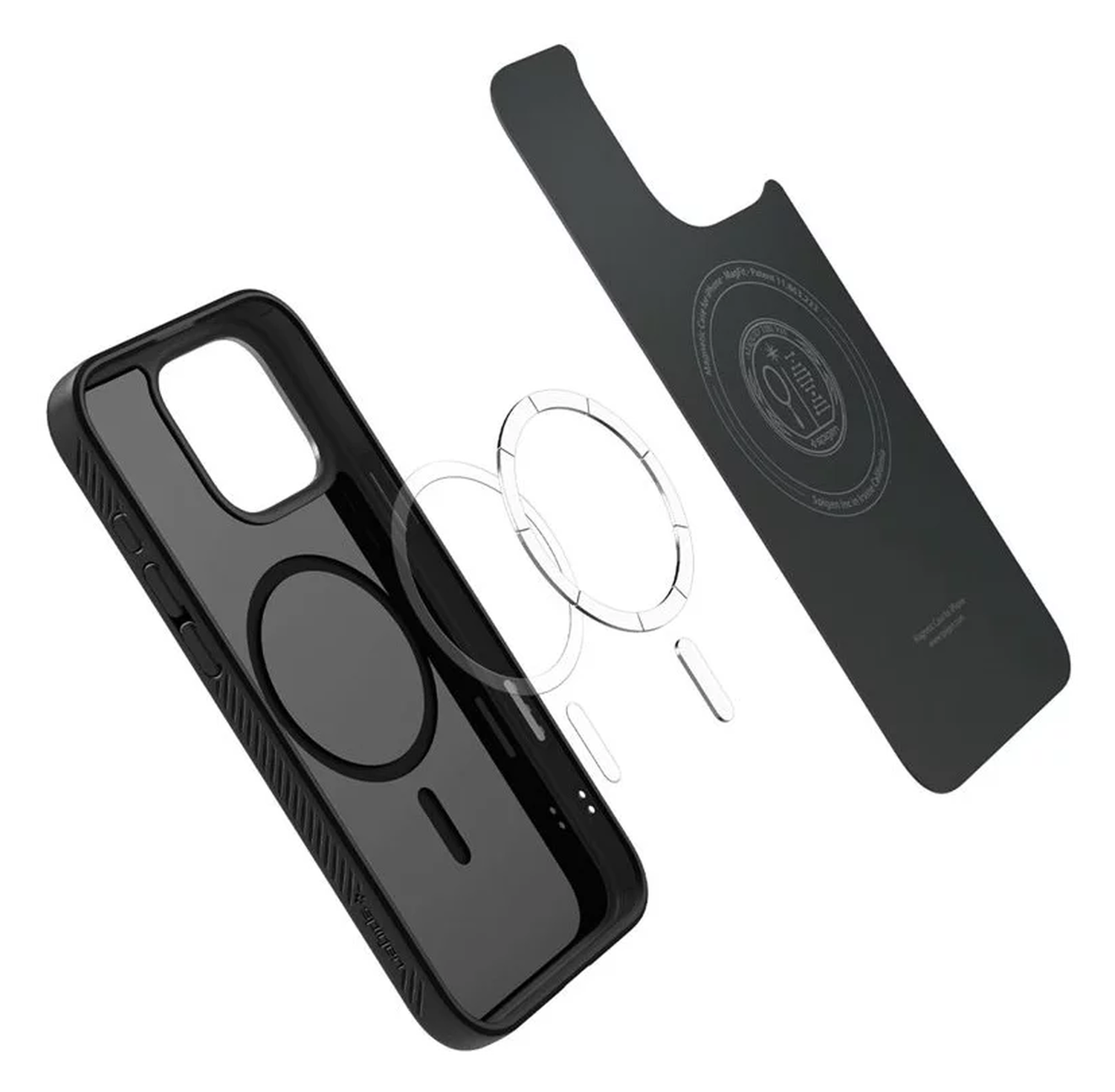 Spigen Liquid Air T MagFit Apple iPhone 16 Pro Hoesje Back Cover Matte Zwart afbeelding 12