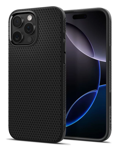 Spigen Liquid Air T MagFit Apple iPhone 16 Pro Hoesje Back Cover Matte Zwart afbeelding 1