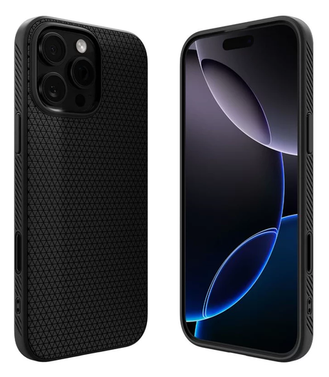 Spigen Liquid Air T MagFit Apple iPhone 16 Pro Hoesje Back Cover Matte Zwart afbeelding 13
