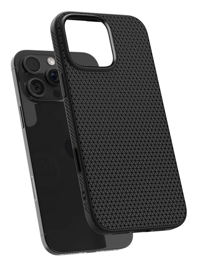 Spigen Liquid Air T MagFit Apple iPhone 16 Pro Hoesje Back Cover Matte Zwart afbeelding 14