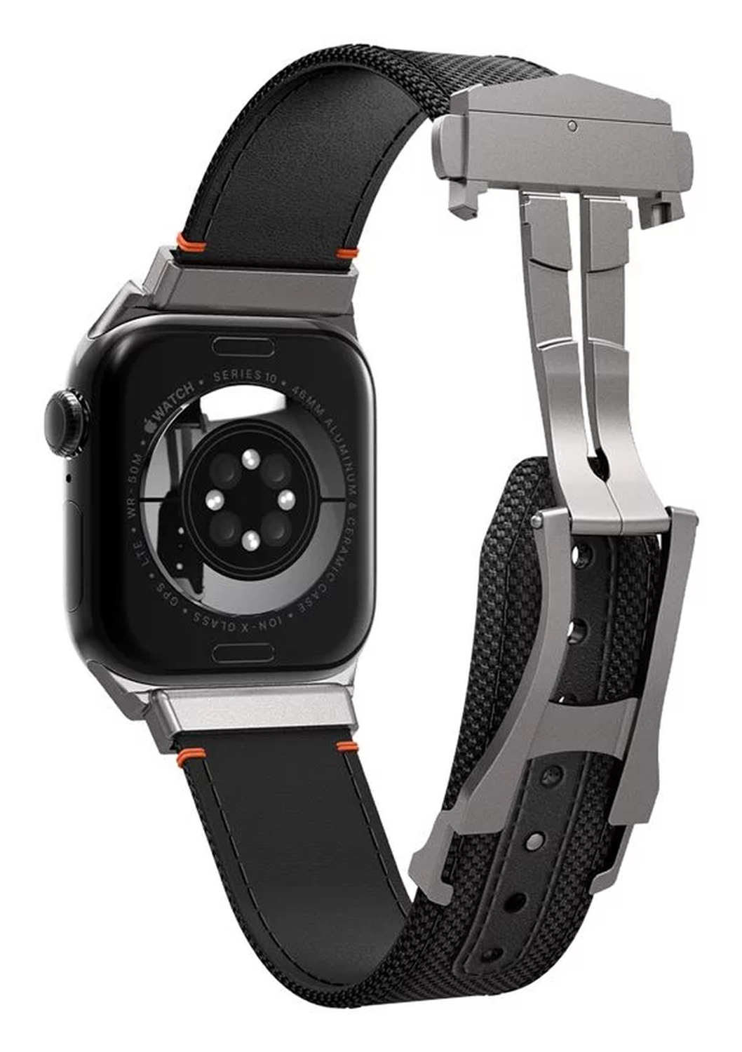 Spigen Classic Fit - Apple Watch 1-10/SE/Ultra Bandje - 49/46/45/44/42MM - Zwart afbeelding 11
