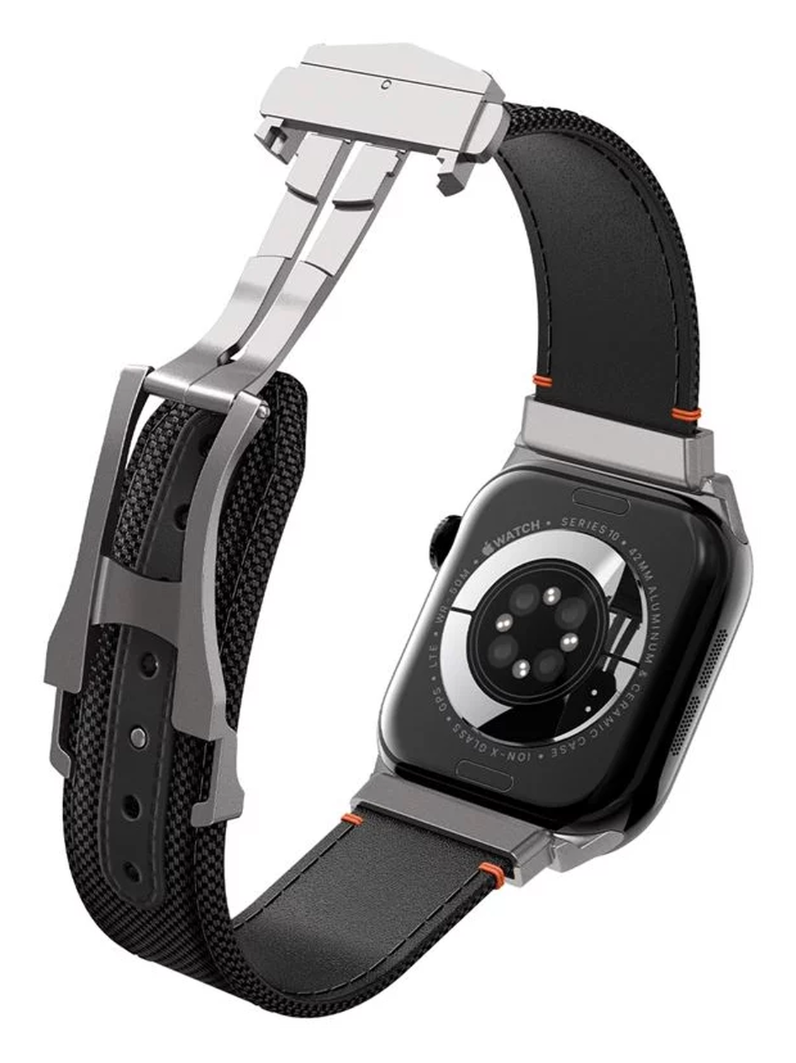 Spigen Classic Fit - Apple Watch 1-10/SE/Ultra Bandje - 49/46/45/44/42MM - Zwart afbeelding 12