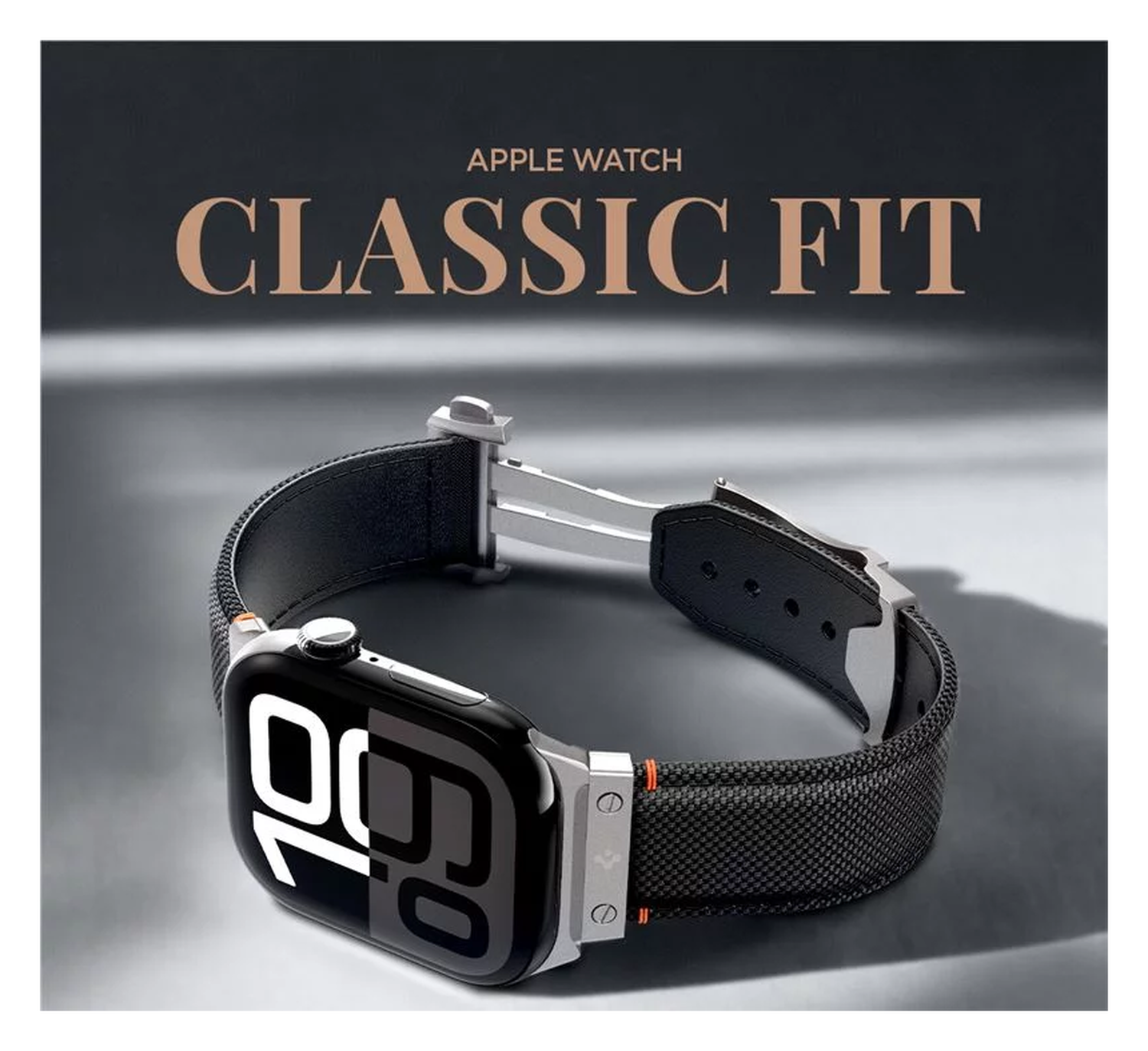 Spigen Classic Fit - Apple Watch 1-10/SE/Ultra Bandje - 49/46/45/44/42MM - Zwart afbeelding 3
