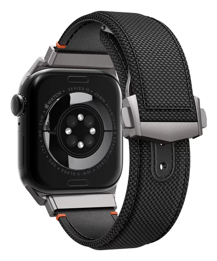 Spigen Classic Fit - Apple Watch 1-10/SE/Ultra Bandje - 49/46/45/44/42MM - Zwart afbeelding 14