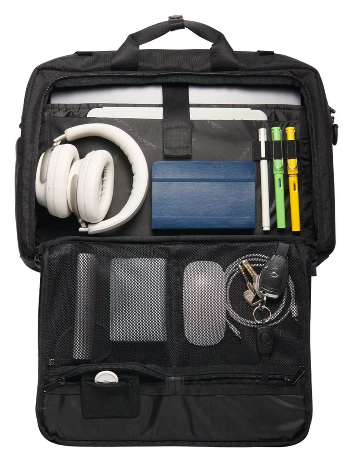 Spigen Klasden KD300 Laptop Business Schouder Tas Zwart afbeelding 3