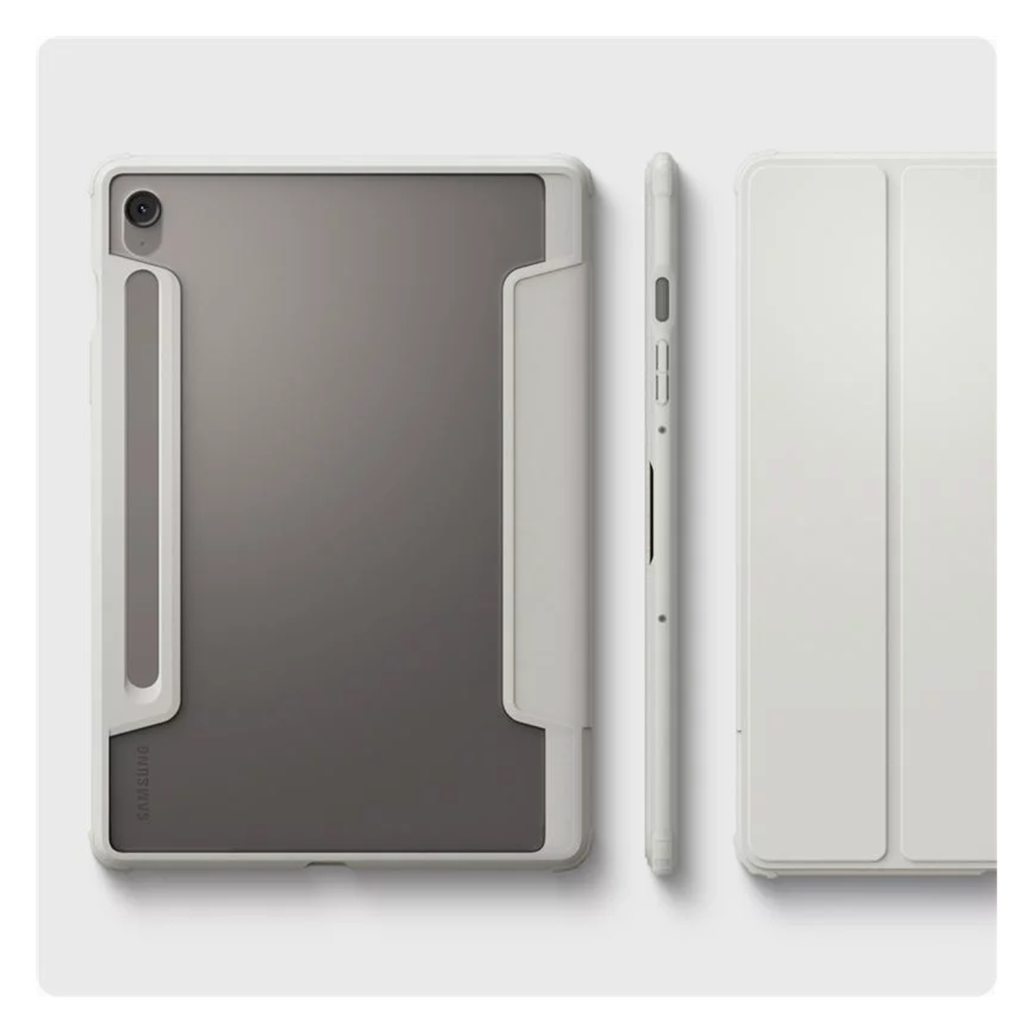 Spigen Ultra Hybrid Pro Samsung Galaxy Tab S10 FE Hoes Grijs afbeelding 8