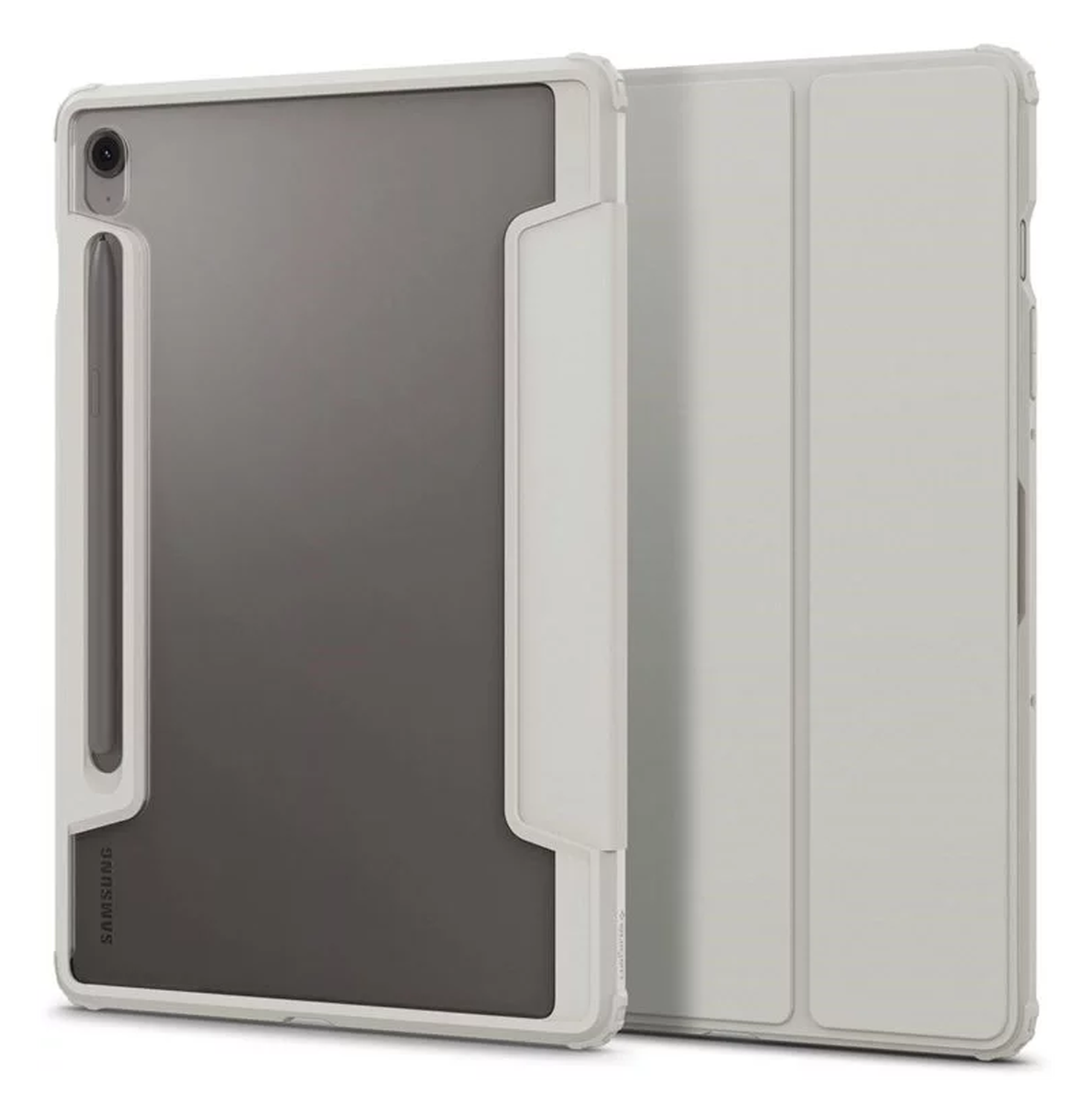 Spigen Ultra Hybrid Pro Samsung Galaxy Tab S10 FE Hoes Grijs afbeelding 9