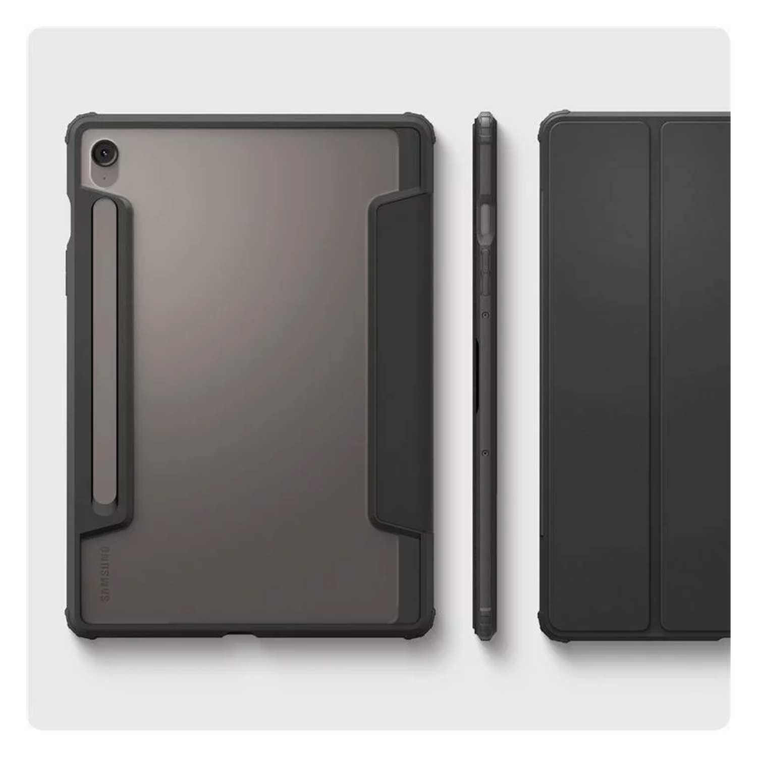 Spigen Ultra Hybrid Pro Samsung Galaxy Tab S10 FE / S9 Hoes Book Case Zwart afbeelding 8