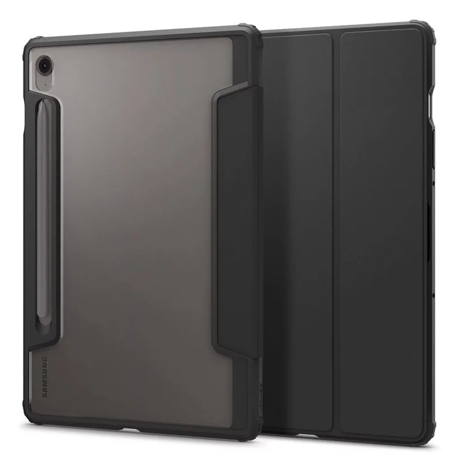 Spigen Ultra Hybrid Pro Samsung Galaxy Tab S10 FE / S9 Hoes Book Case Zwart afbeelding 9