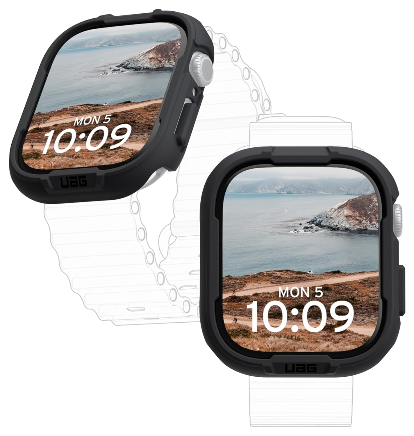 Urban Armor Gear Scout Apple Watch 10 46MM Zwart afbeelding 1