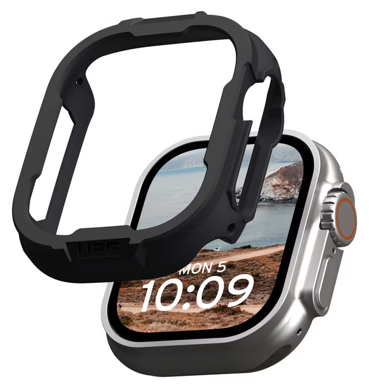 UAG Scout - Apple Watch Ultra 3/2/1 Hoesje - Bumper Case Zwart afbeelding 1