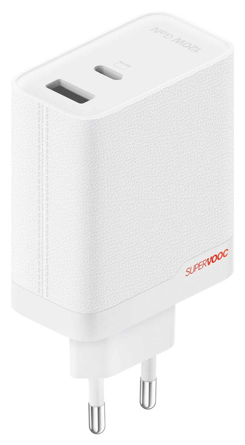 Originele OnePlus SuperVOOC GaN Oplader 120W + USB-C Kabel 1M Wit/Rood afbeelding 6