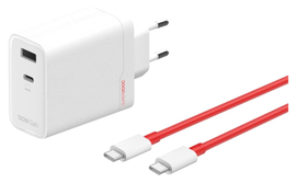 Originele OnePlus SuperVOOC GaN Oplader 120W + USB-C Kabel 1M Wit/Rood