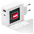 Originele OnePlus SuperVOOC GaN Oplader 120W + USB-C Kabel 1M Wit/Rood afbeelding 4