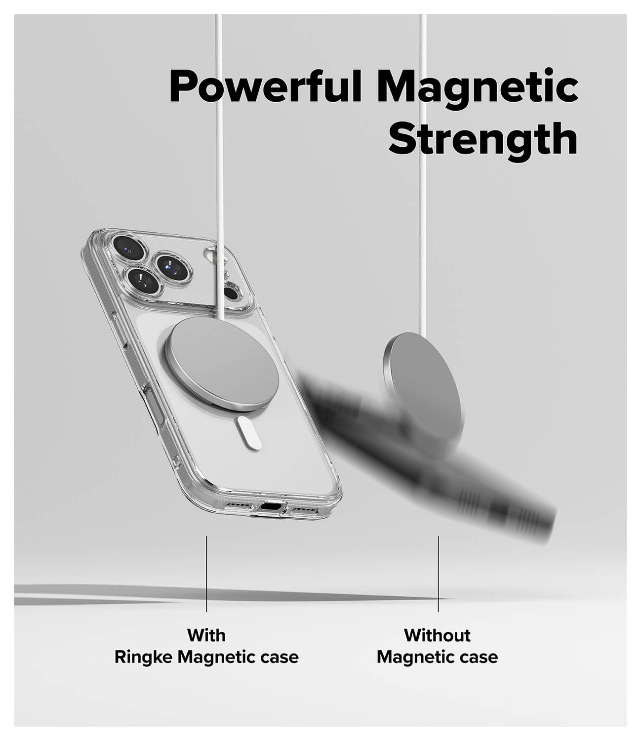 Ringke Fusion Magnetic Apple iPhone 17 Pro Max Hoesje MagSafe Transparant afbeelding 6
