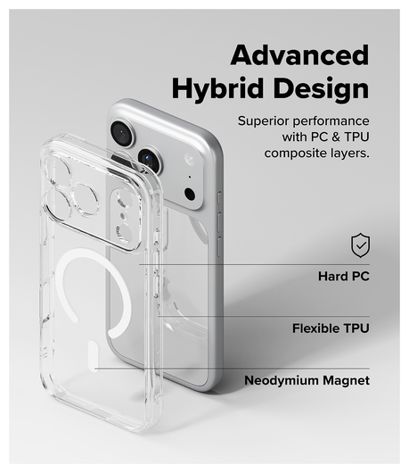 Ringke Fusion Magnetic Apple iPhone 17 Pro Max Hoesje MagSafe Transparant afbeelding 5