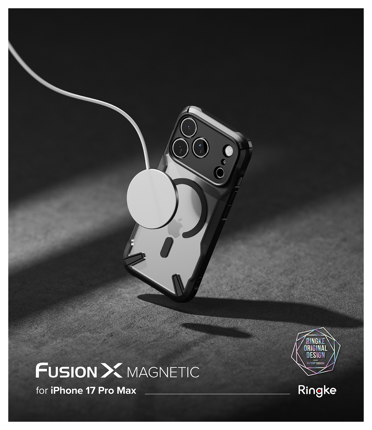 Ringke Fusion X Magnetic Apple iPhone 17 Pro Max Hoesje MagSafe Zwart afbeelding 10