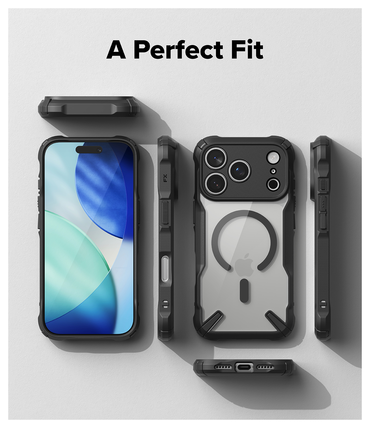 Ringke Fusion X Magnetic Apple iPhone 17 Pro Max Hoesje MagSafe Zwart afbeelding 9
