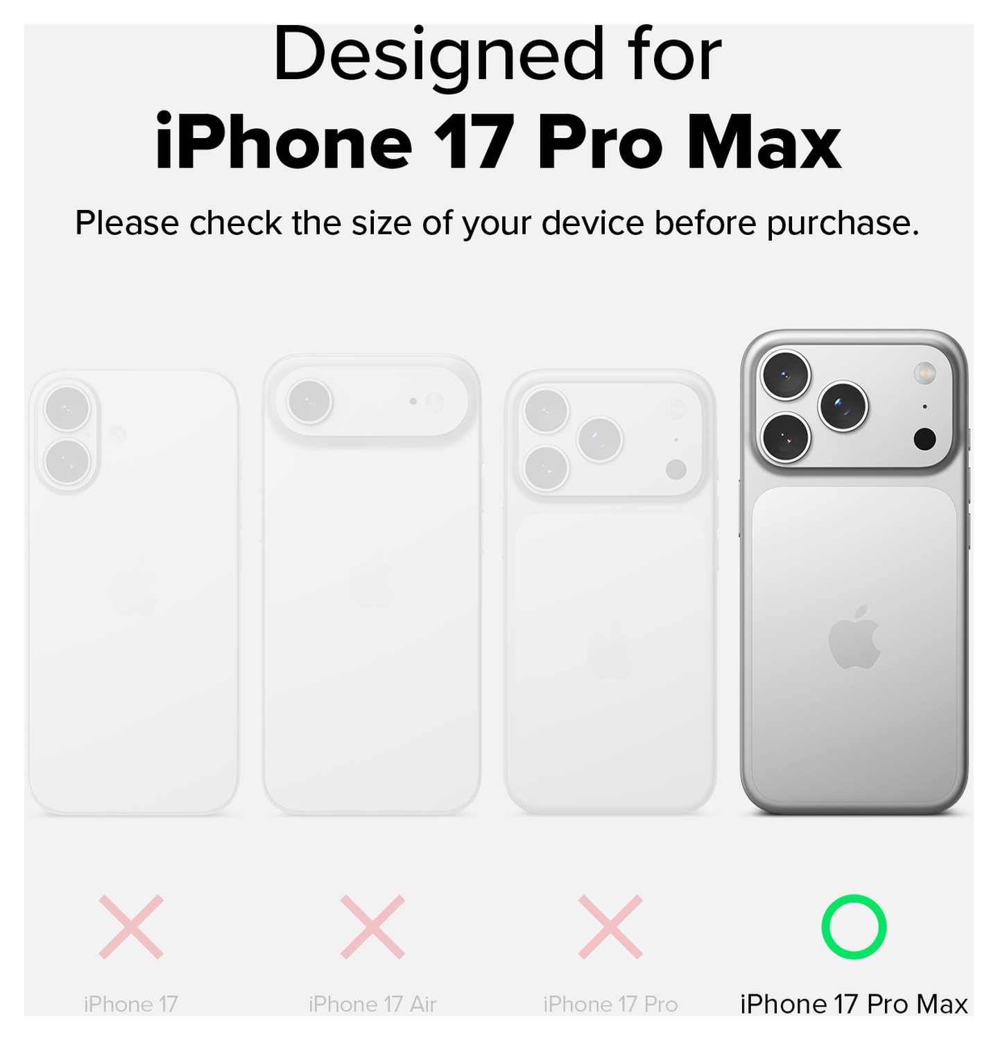 Ringke Onyx Magnetic Apple iPhone 17 Pro Max Hoesje MagSafe Zwart afbeelding 3