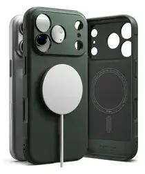 Ringke Onyx Magnetic Apple iPhone 17 Pro Max Hoesje MagSafe Groen afbeelding