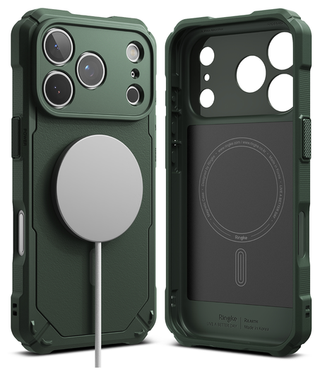 Ringke Rugged Gear Magnetic iPhone 17 Pro Max Hoesje MagSafe Groen afbeelding 2
