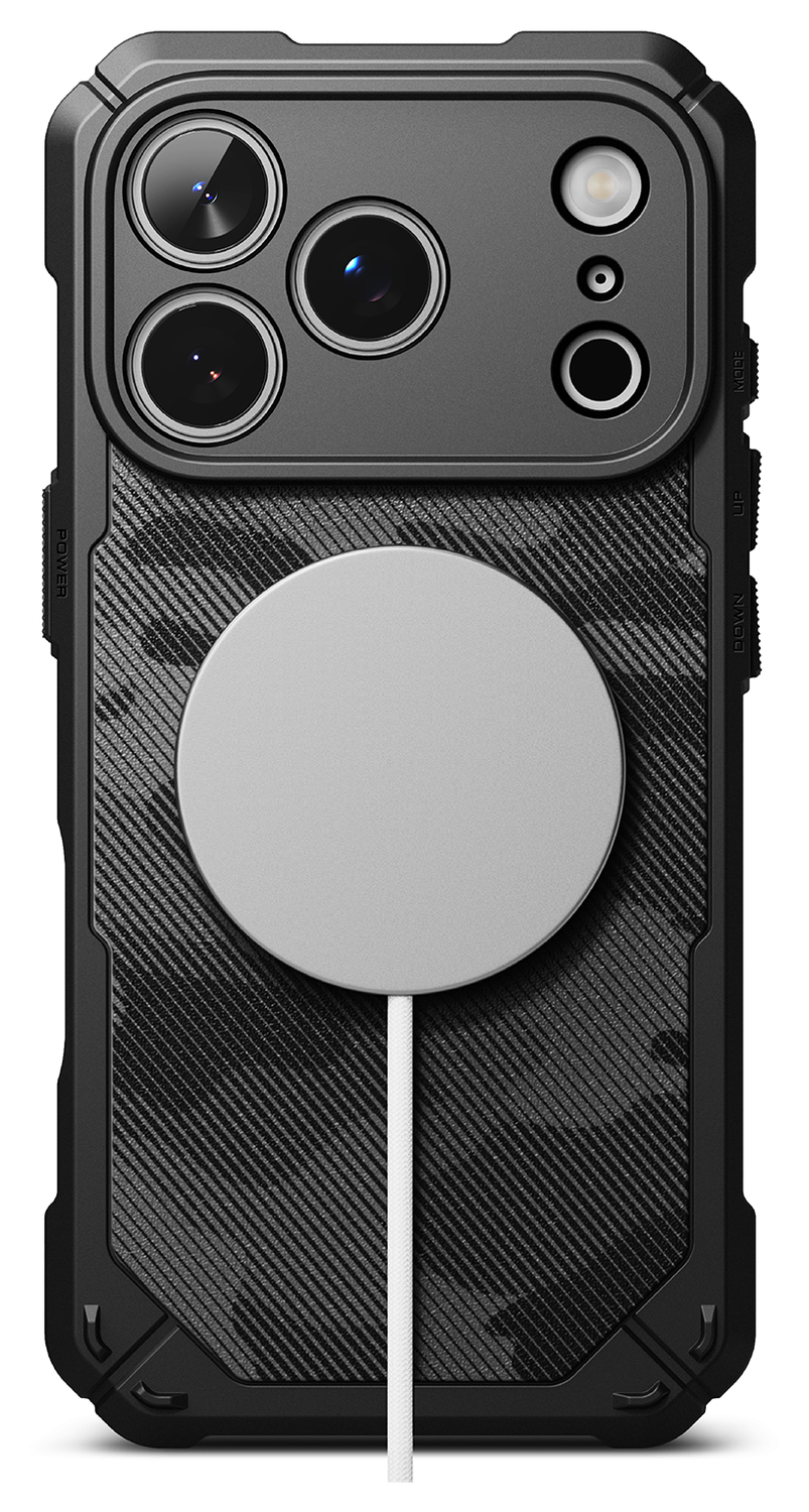 Ringke Rugged Gear Magnetic iPhone 17 Pro Max Hoesje MagSafe Camo Zwart afbeelding 13