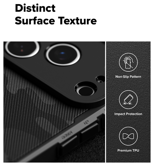 Ringke Rugged Gear Magnetic iPhone 17 Pro Max Hoesje MagSafe Camo Zwart afbeelding 5