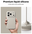 Ringke Silicone Magnetic Apple iPhone 17 Pro Max Hoesje MagSafe Back Cover Beige afbeelding 4
