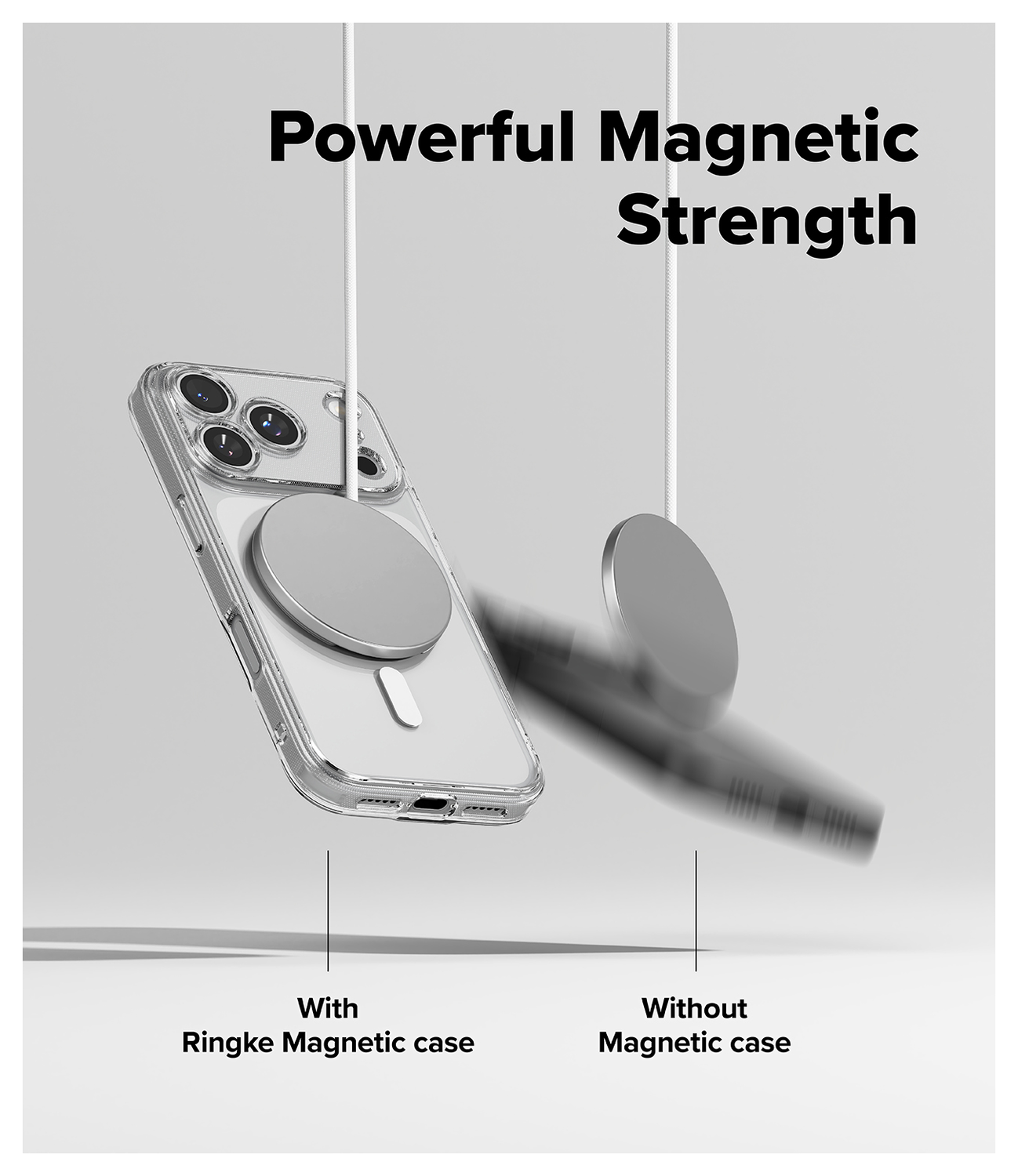 Ringke Fusion Magnetic Apple iPhone 17 Pro Hoesje MagSafe Transparant afbeelding 6