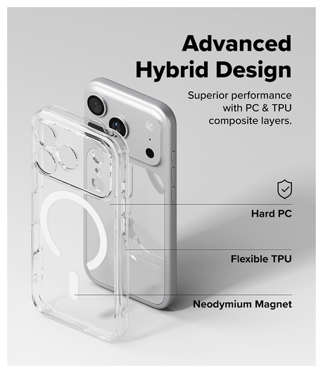 Ringke Fusion Magnetic Apple iPhone 17 Pro Hoesje MagSafe Transparant afbeelding 7