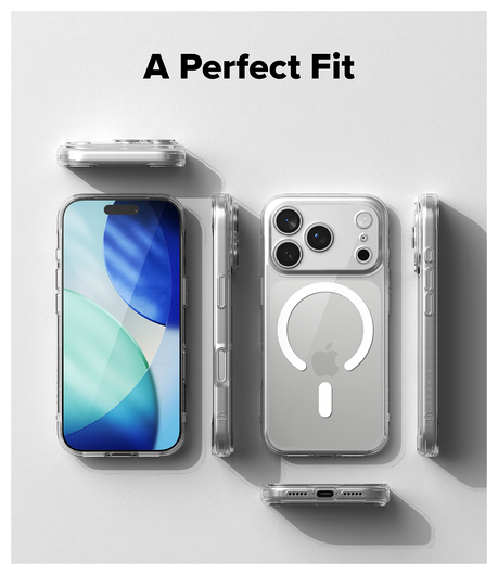 Ringke Fusion Magnetic Apple iPhone 17 Pro Hoesje MagSafe Transparant afbeelding 9