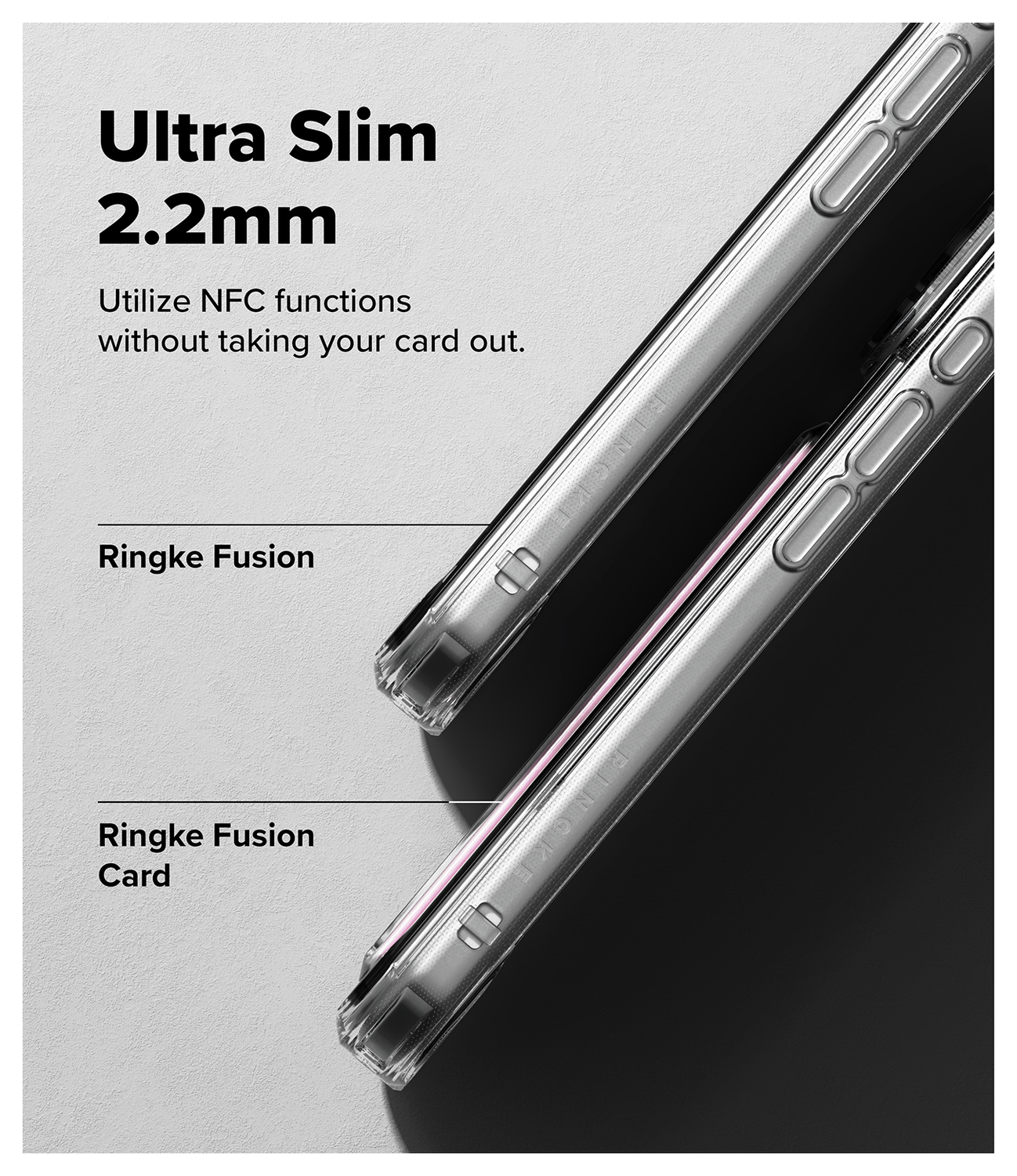 Ringke Fusion Card Apple iPhone 17 Pro Hoesje Kaarthouder Transparant afbeelding 6