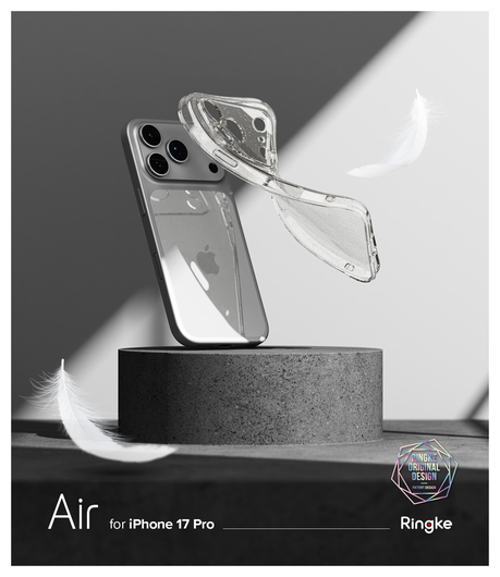 Ringke Air iPhone 17 Pro Hoesje Flexibel TPU Back Cover Glitter Transparant afbeelding 9