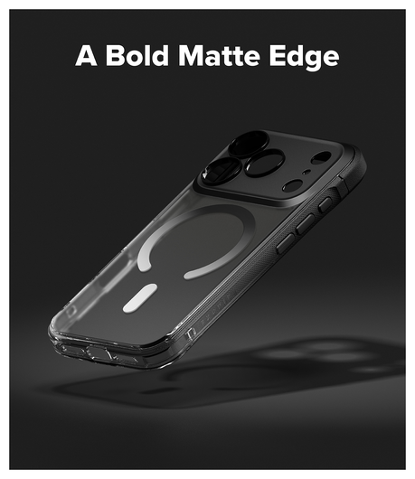 Ringke Fusion Bold Magnetic Apple iPhone 17 Pro Hoesje MagSafe Matte Zwart afbeelding 6